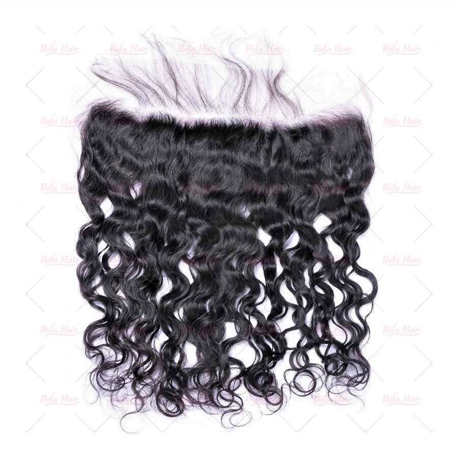 Wholesale Natural Wave 100% human hair 13*4 Ear to Ear Lace Frontal Closure,can do dropshipping