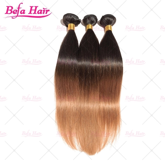 Wholesale Human Hair Weaves 1b/30# Ombre Hair Extensions Silky straight hair