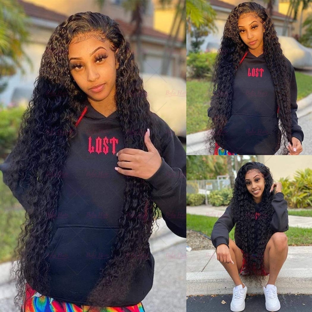 Wholesale Deep Wave Lace Frontal  Virgin Human Hair 13x4 Full Lace Frontal,can do dropshipping