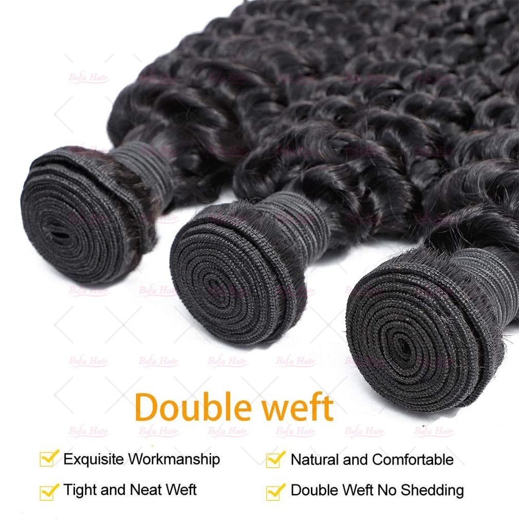Wholesale Pre-plucked 3 Bundles Brazilian Deep Wave Hair With 4x4 Lace Closure,can do dropshipping