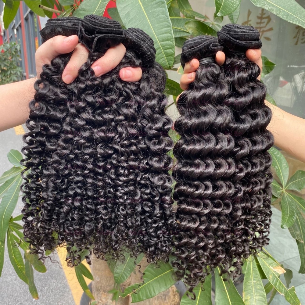 Wholesale Deep Wave 1Bundles 12-30 Inches Natural Human Hair Weave