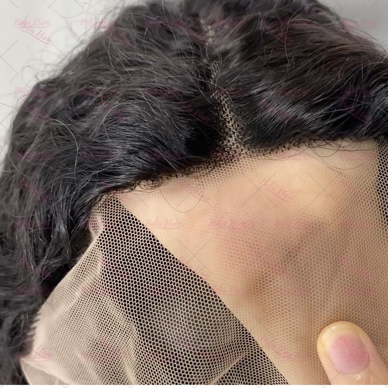 Wholesale T Part Deep Curly Human Hair Lace Front Wigs 200% Density Pre Plucked Lace Frontal with Baby Hair wigs