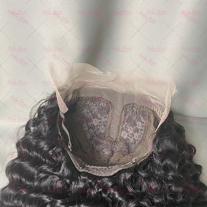 Wholesale T Part Deep Wave Human Hair Lace Front Wigs 180% Density Pre Plucked Lace Frontal with Baby Hair wigs
