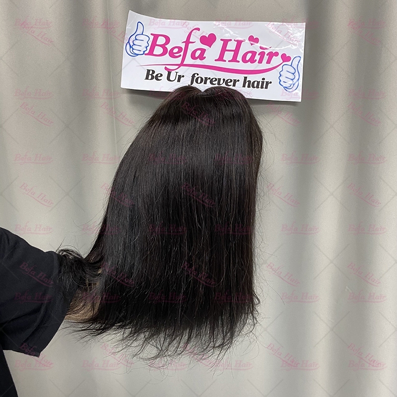 Wholesale Short Bob T Part Straight Human Hair Lace Front Wigs 150% Density Pre Plucked Lace Frontal with Baby Hair wigs