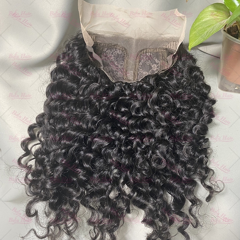 Wholesale T Part Deep Wave Human Hair Lace Front Wigs 180% Density Pre Plucked Lace Frontal with Baby Hair wigs