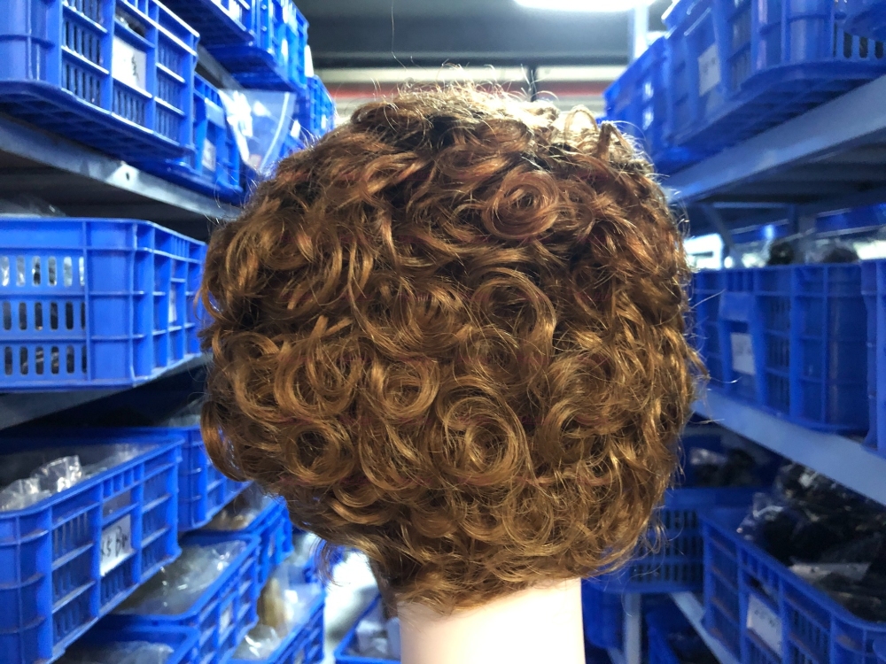 Wholesale Color Virgin Humanhair Pixie Hair Short Cut Wig