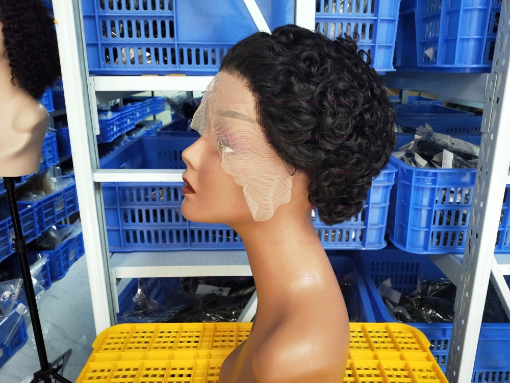 Wholesale Virgin Human hair Pixie Hair Short Cut Wig