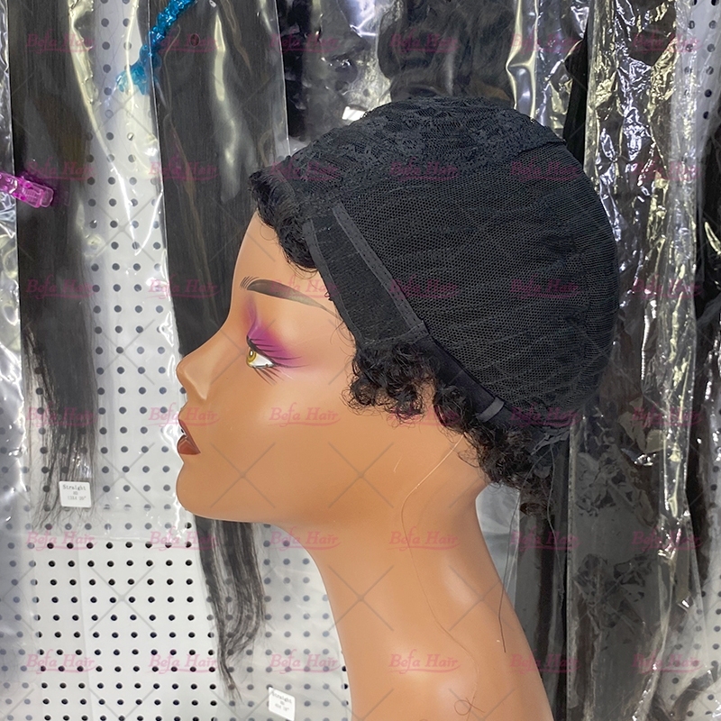 Wholesale Virgin Human hair Pixie Hair Short Cut Wig