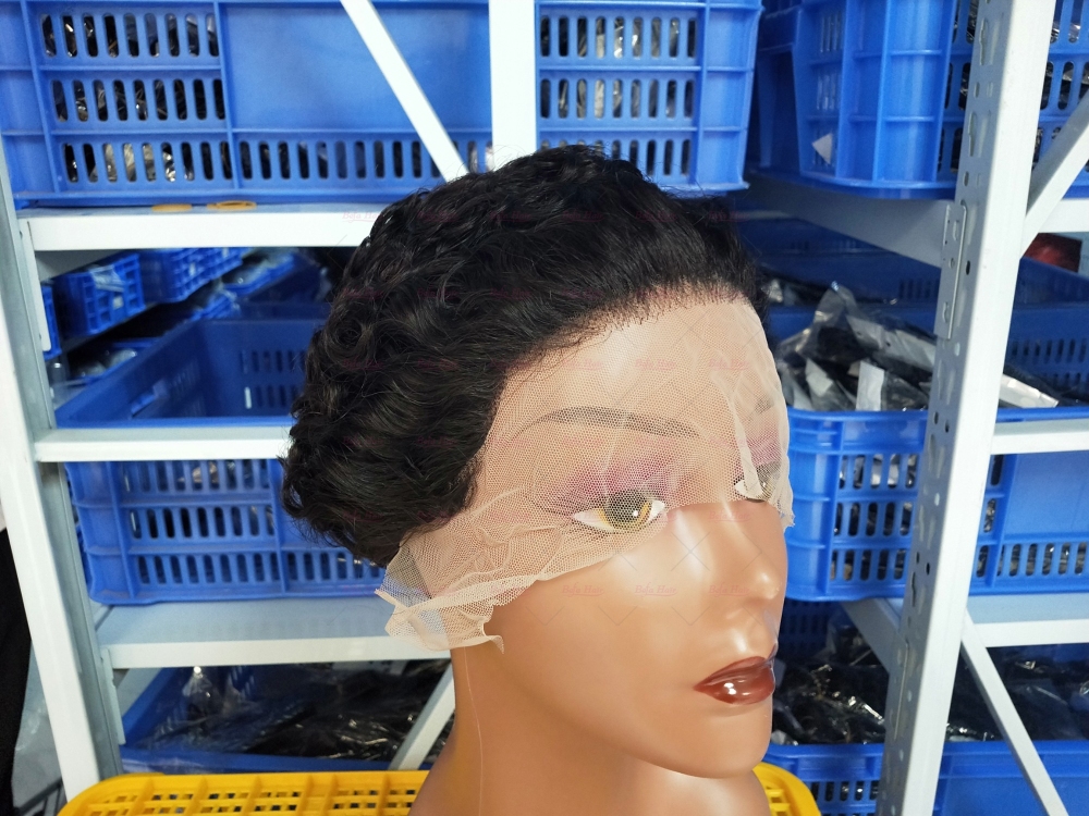 Wholesale Virgin Human hair Pixie Hair Short Cut Wig