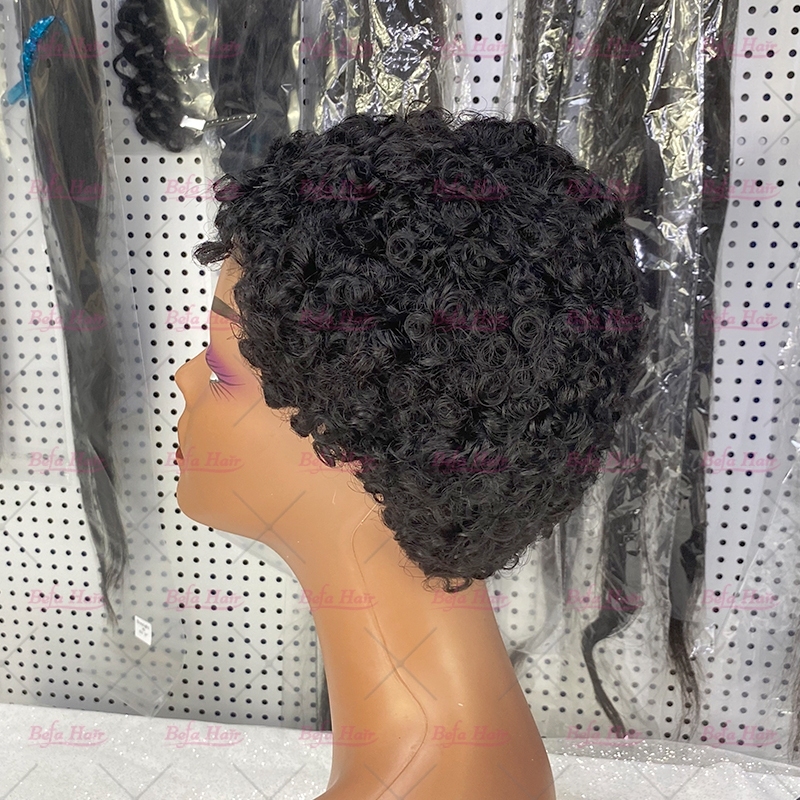 Wholesale Virgin Human hair Pixie Hair Short Cut Wig