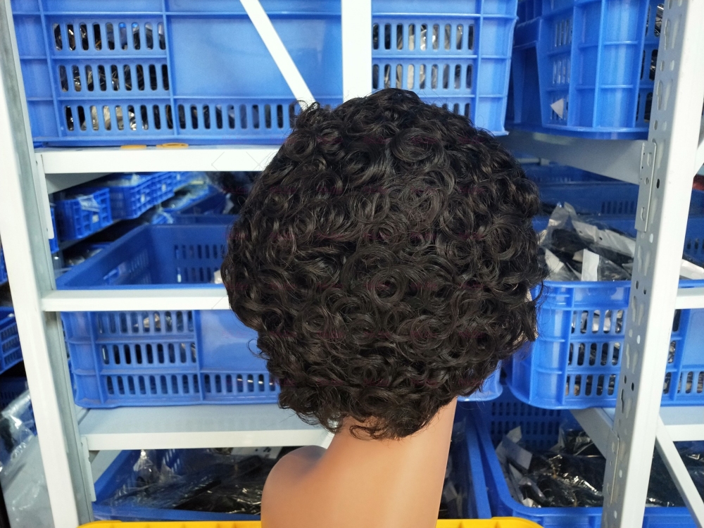 Wholesale Virgin Human hair Pixie Hair Short Cut Wig