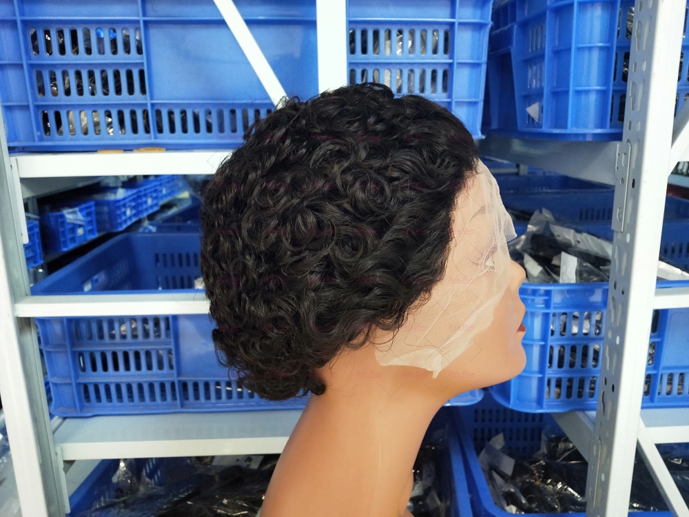 Wholesale Virgin Human hair Pixie Hair Short Cut Wig