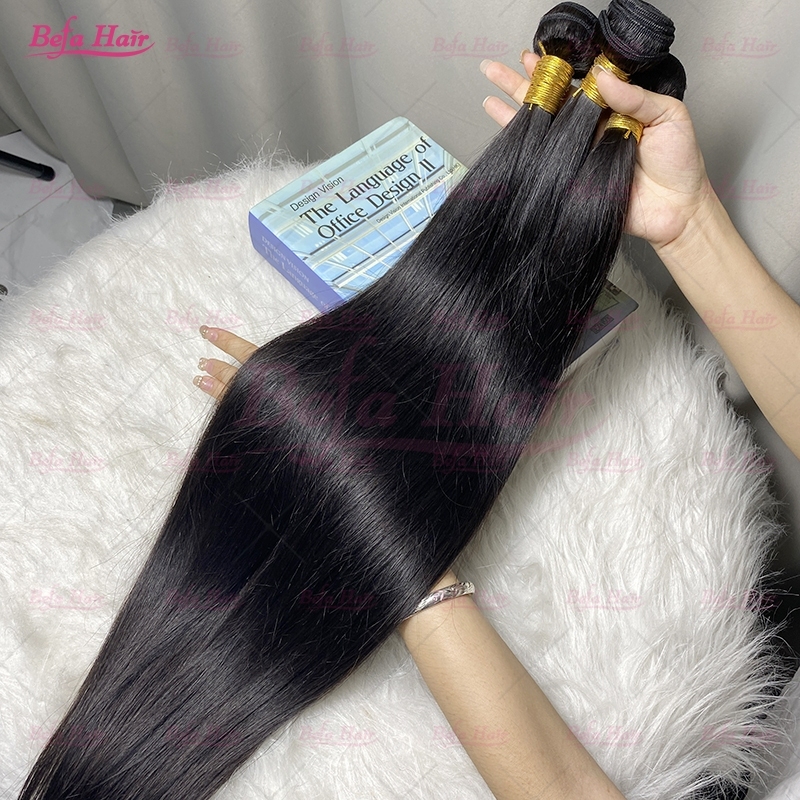 Wholesale Pre-plucked 4 Bundles Brazilian Straight Hair With 4x4 Lace Closure,can do dropshipping