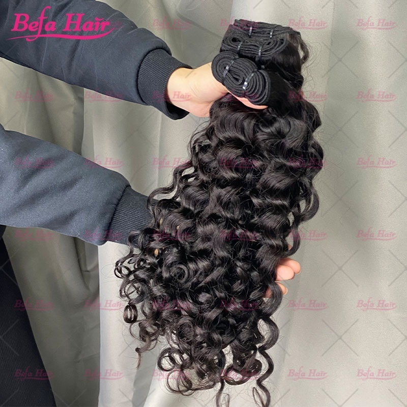 Wholesale Italian Curly 2pcs/3Bundles/4Bundles 12-30 Inches Natural Human Hair Weave