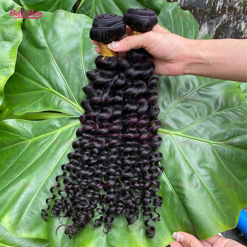 Wholesale Deep Curly 2pcs/3Bundles/4Bundles 12-34 Inches Natural Human Hair Weave