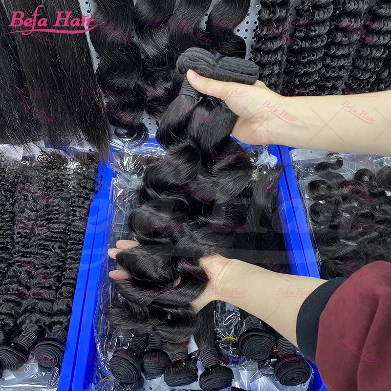 Wholesale Loose Wave1Bundles 12-30 Inches Natural Human Hair Weave