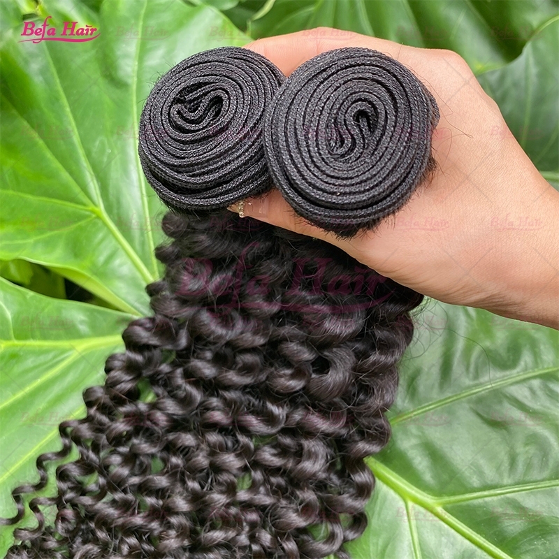 Wholesale Raw Hair Deep Curly 2pcs/3Bundles/4Bundles 12-30 Inches Natural Black human Hair Weave