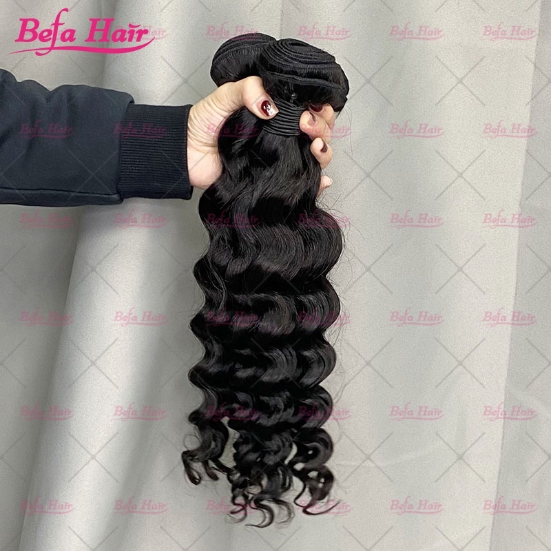 Wholesale Raw Hair More Wave 2pcs/3Bundles/4Bundles 12-30 Inches Natural Black human Hair Weave