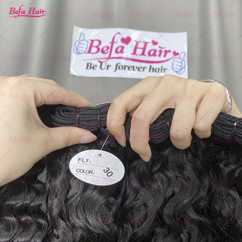 Wholesale Raw Hair Water Wave 2pcs/3Bundles/4Bundles 12-30 Inches Natural Black human Hair Weave