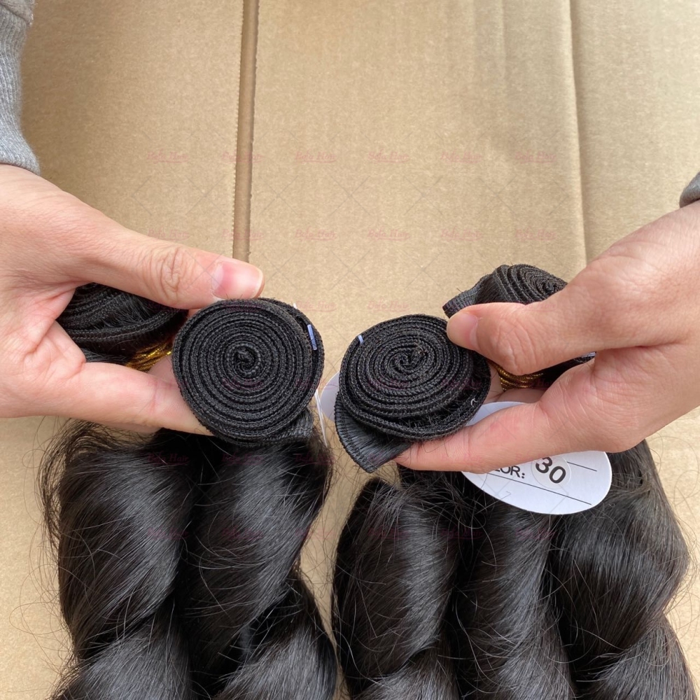 Wholesale Raw Hair Loose Wave 1Bundles 12-30 Inches Natural Black human Hair Weave