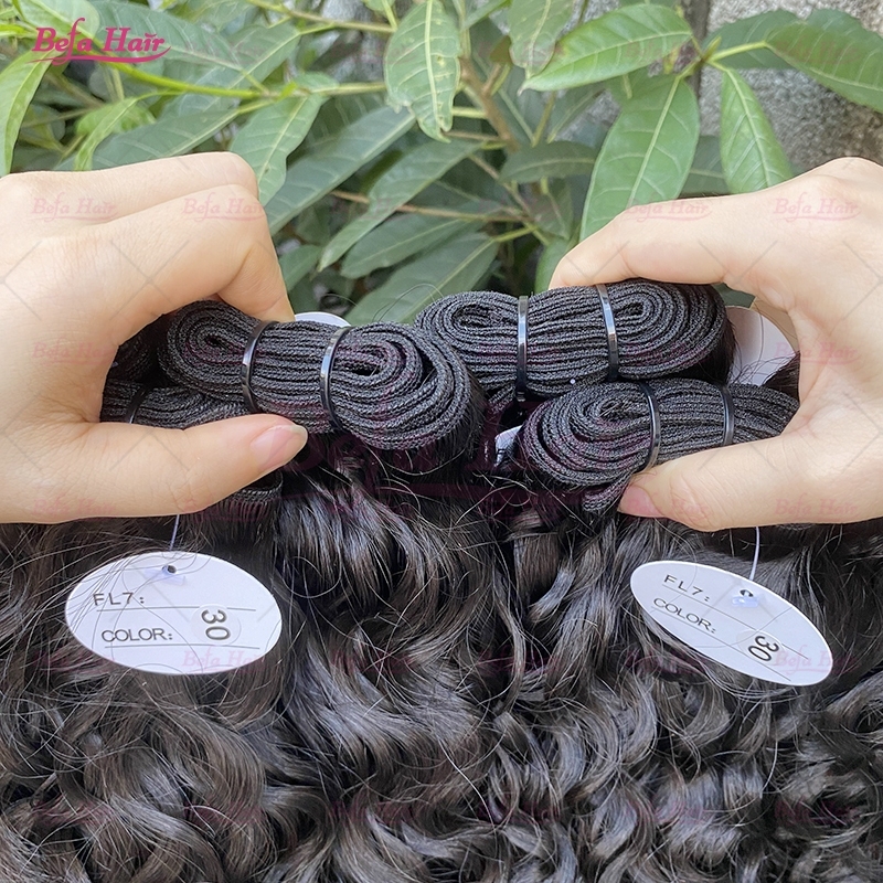 Wholesale Raw Hair Water Wave 2pcs/3Bundles/4Bundles 12-30 Inches Natural Black human Hair Weave