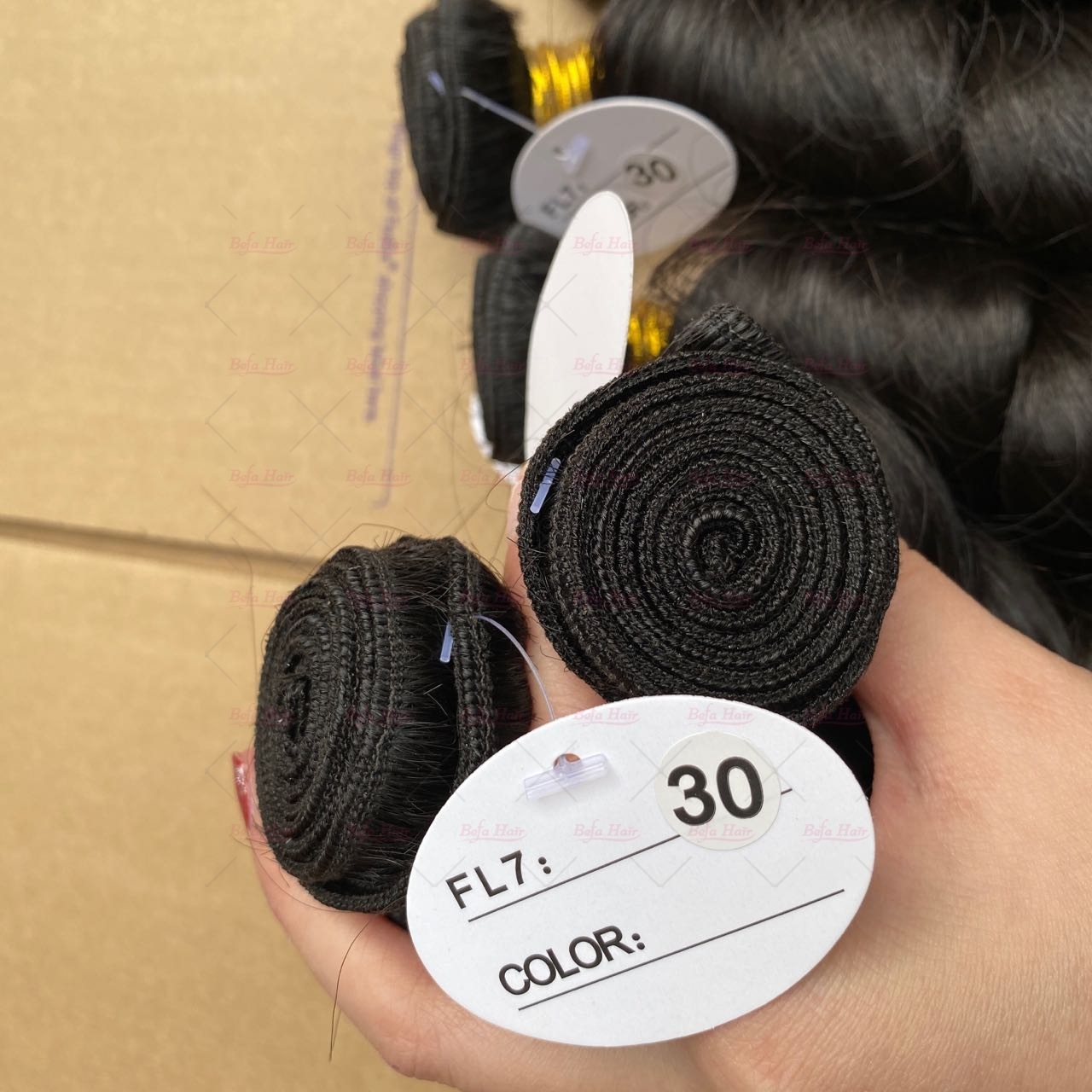 Wholesale Raw Hair Deep Curly 2pcs/3Bundles/4Bundles 12-30 Inches Natural Black human Hair Weave