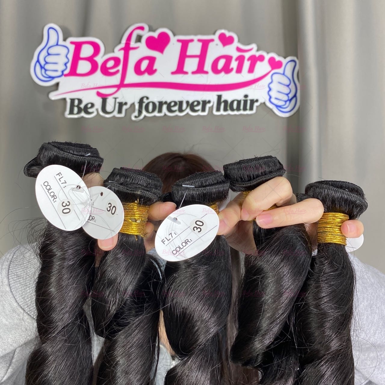 Wholesale Raw Hair Loose Wave 2pcs/3Bundles/4Bundles 12-30 Inches Natural Black human Hair Weave