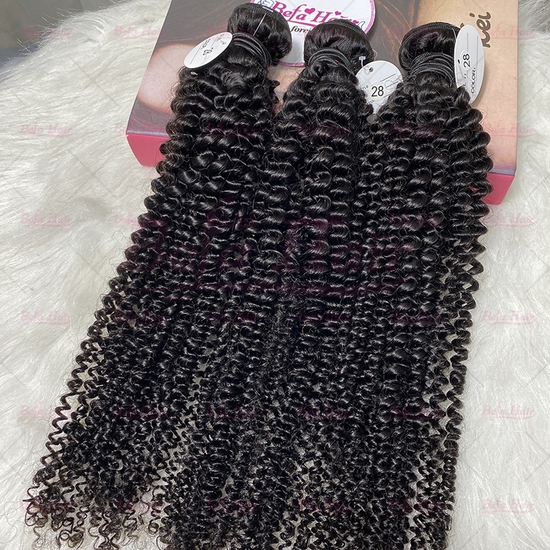 Wholesale Brazilian 13''x4'' Lace Frontal With 3Bundles Kinky Curly Hair,can do dropshipping