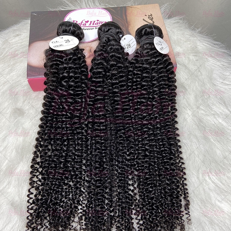 Wholesale Kinky Curly 2pcs/3Bundles/4Bundles 12-30 Inches Human Hair Weave