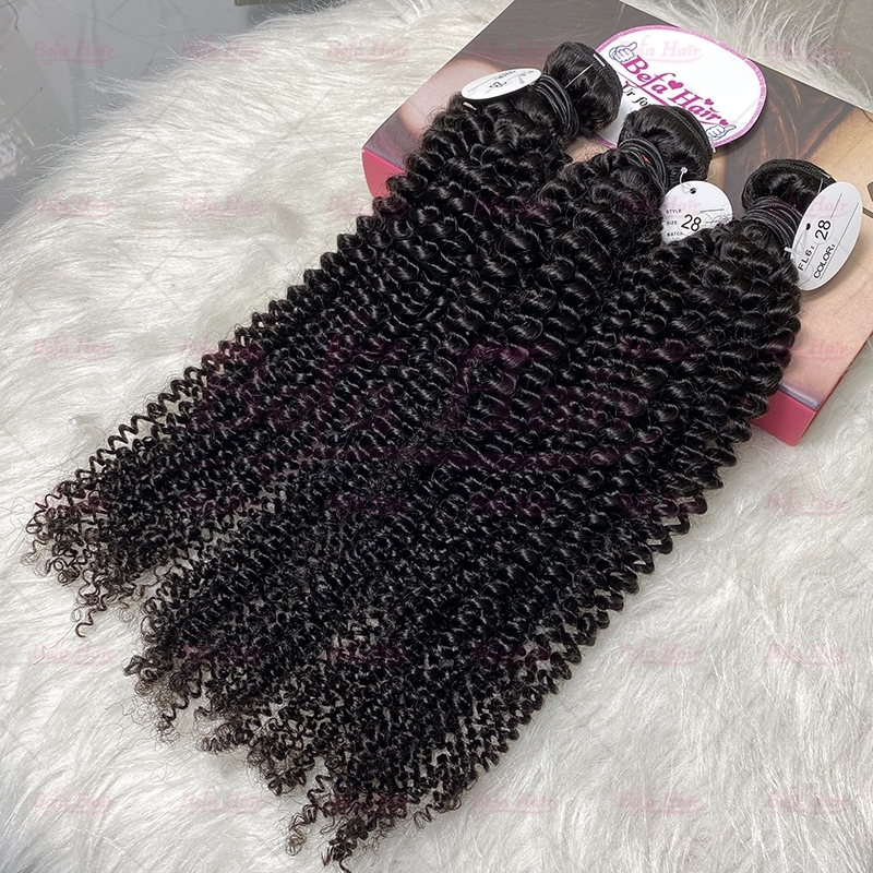 Wholesale Kinky Curly 2pcs/3Bundles/4Bundles 12-30 Inches Human Hair Weave