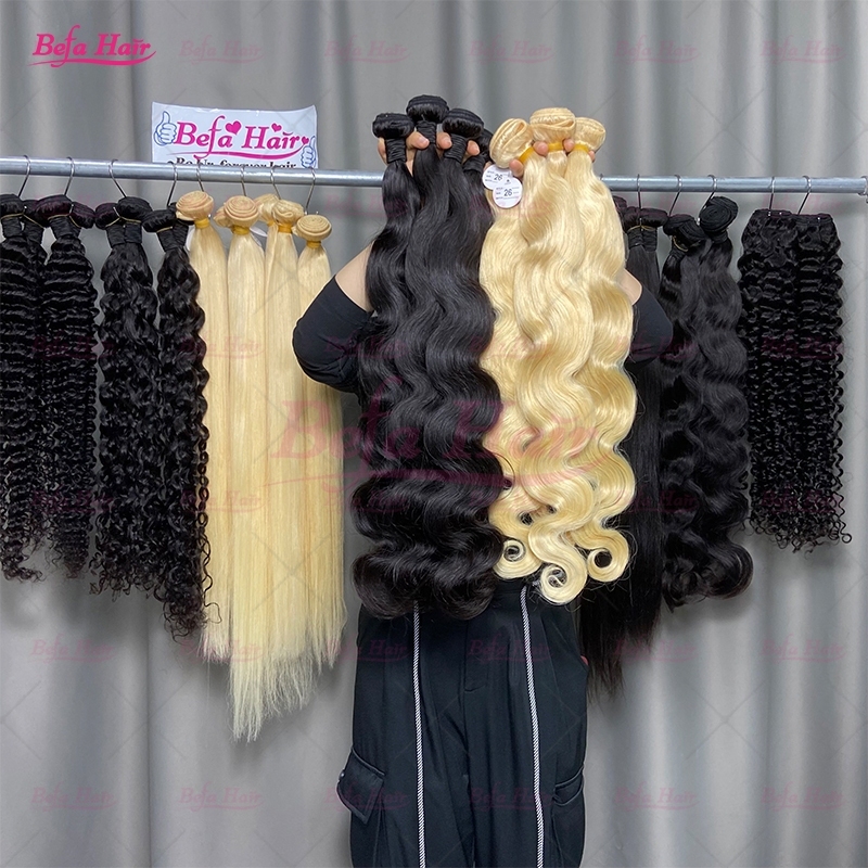 Wholesale 613# Straight/ Body Wave 1Bundles 10-30 Inches Virgin Human Hair Weave