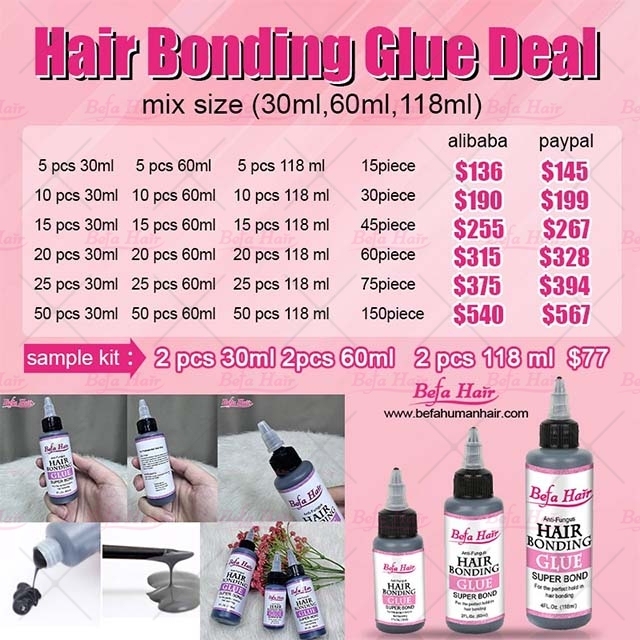 Hair Bonding Glue Deal  mix size (30ml,60ml,118ml)