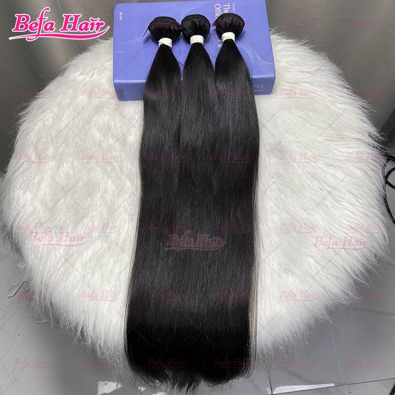 Wholesale Raw Hair Straight 2pcs/3Bundles/4Bundles 10-30 Inches Natural Black human Hair Weave