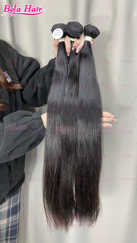 Wholesale Raw Hair Straight 2pcs/3Bundles/4Bundles 10-30 Inches Natural Black human Hair Weave