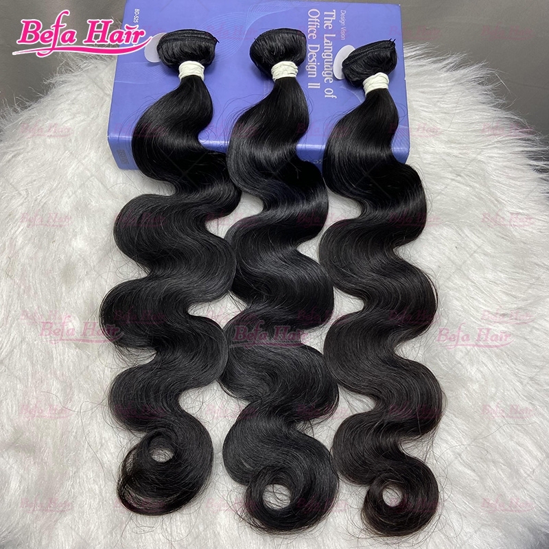 Wholesale Raw Hair Body Wave 2pcs/ 3 Bundles/ 4Bundles 10-30 Inches Natural Black human Hair Weave