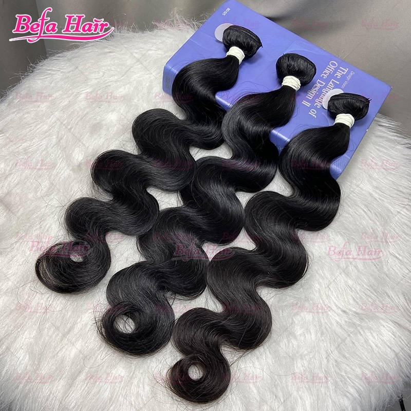 Wholesale Raw Hair Body Wave 2pcs/ 3 Bundles/ 4Bundles 10-30 Inches Natural Black human Hair Weave