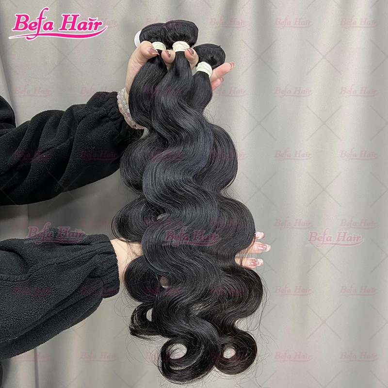 Wholesale Raw Hair Body Wave 2pcs/ 3 Bundles/ 4Bundles 10-30 Inches Natural Black human Hair Weave