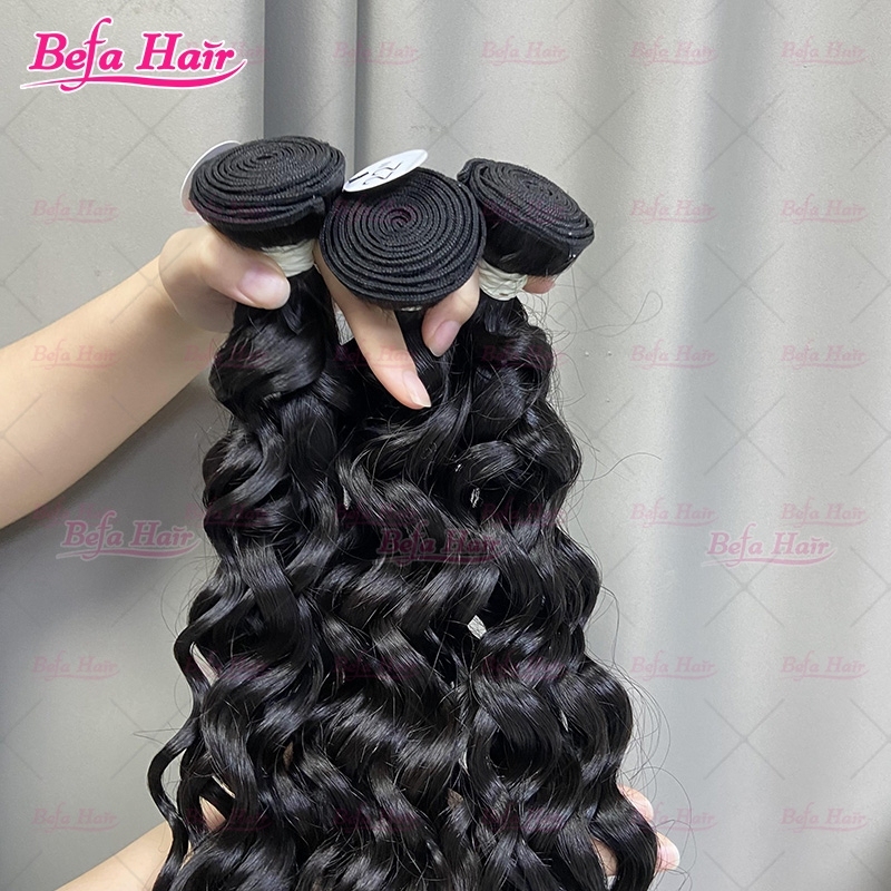 Wholesale Raw Hair Italian Curly 2pcs/3Bundles/4Bundles 12-30 Inches Natural Black human Hair Weave