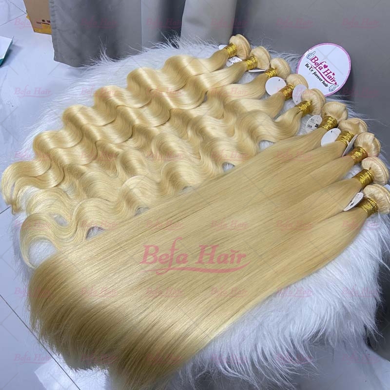 Wholesale 613# Straight/ Body Wave 1Bundles 10-30 Inches Virgin Human Hair Weave