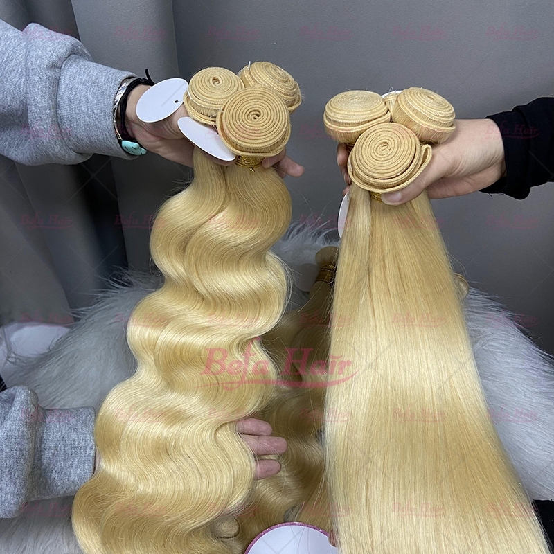 Wholesale 613# Straight/ Body Wave 1Bundles 10-30 Inches Virgin Human Hair Weave