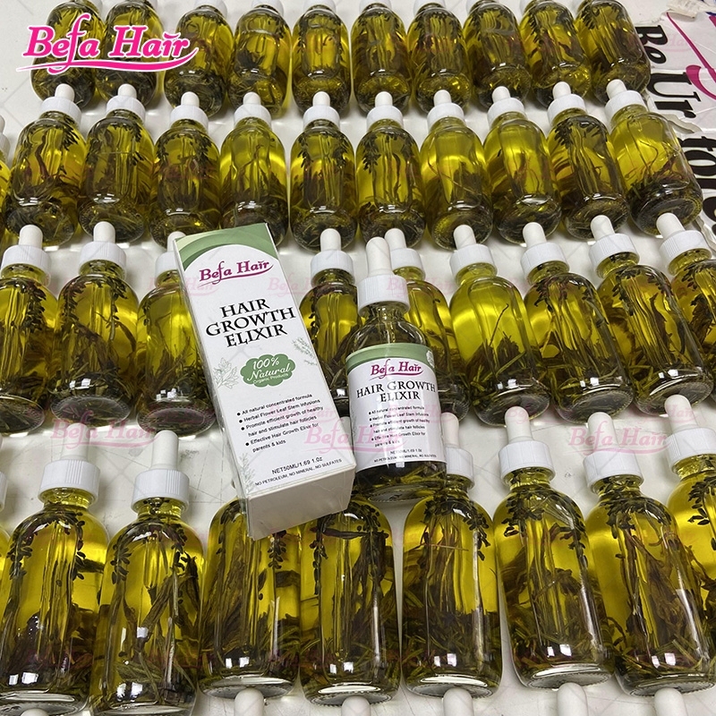 100% Organic Herbal Hair Growth Elixir Private Label Rosemary Oil Hair Treatment Growth Oil