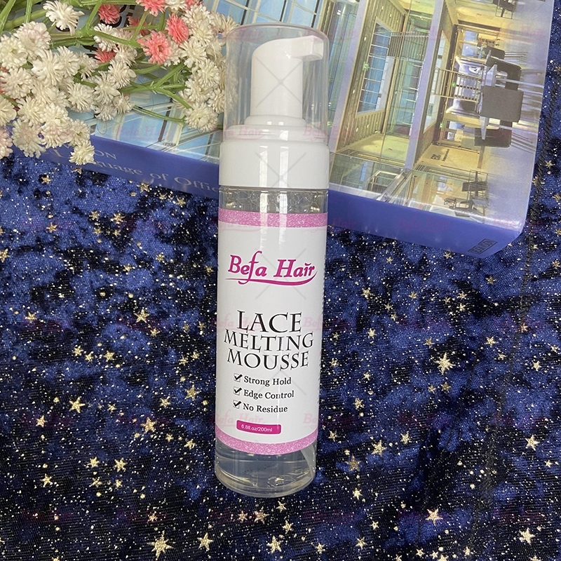 Befa Care Lace Melting Mousse 200ml Long Lasting Glue Mousse For Baby Hair Invisible Hold Lace Glue  Free Shipping Free Logo