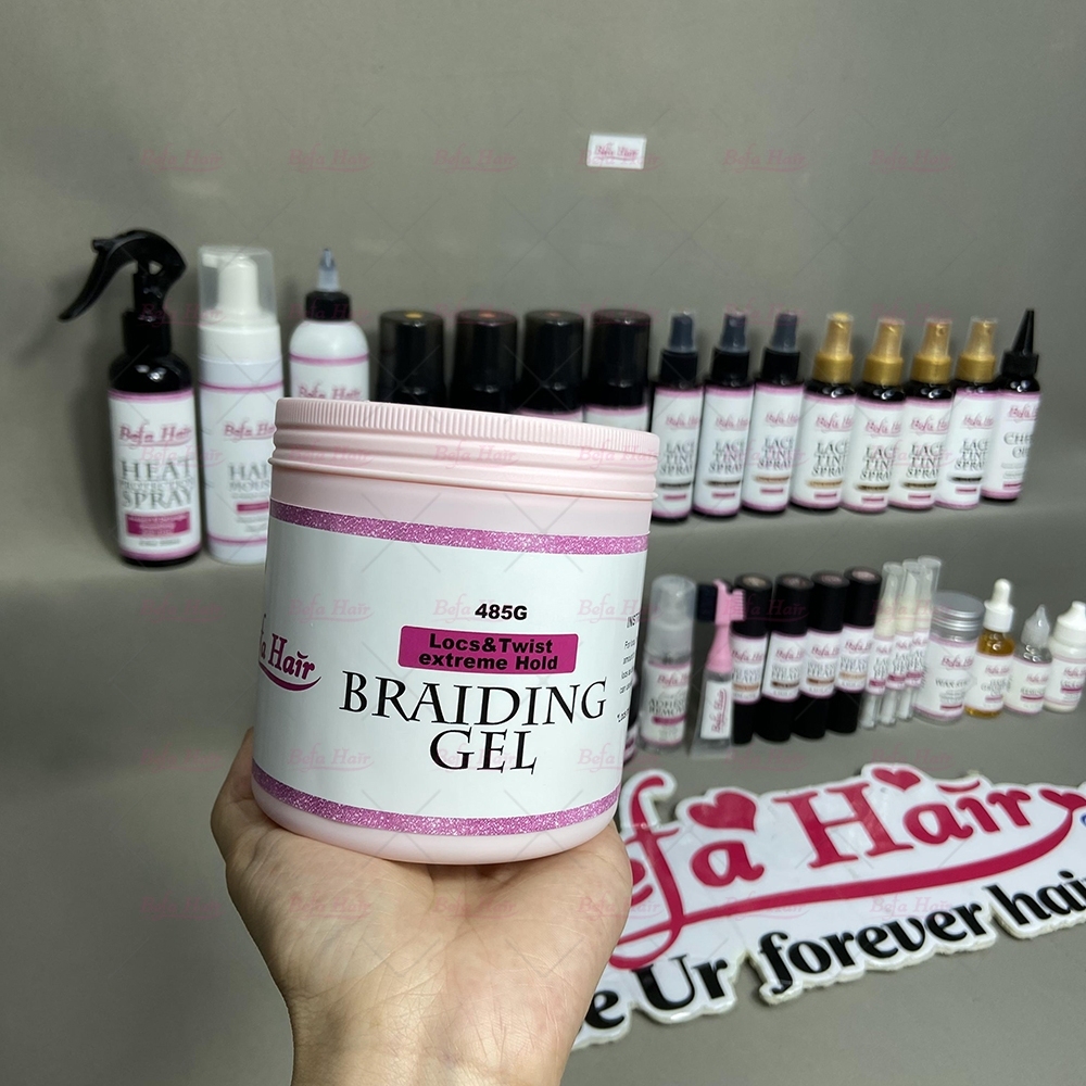 Private Label Braiding Loc Gel Shining Hair Gel Custom Braiding Gel Extreme Hold With Logo
