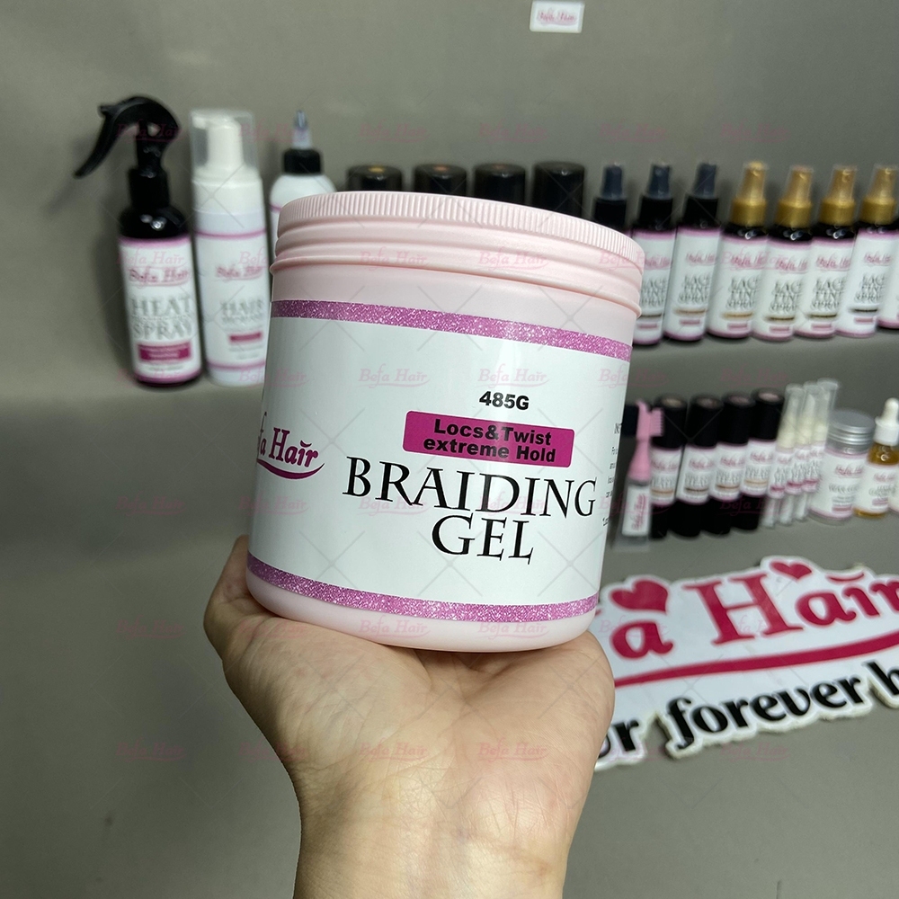 Private Label Braiding Loc Gel Shining Hair Gel Custom Braiding Gel Extreme Hold With Logo