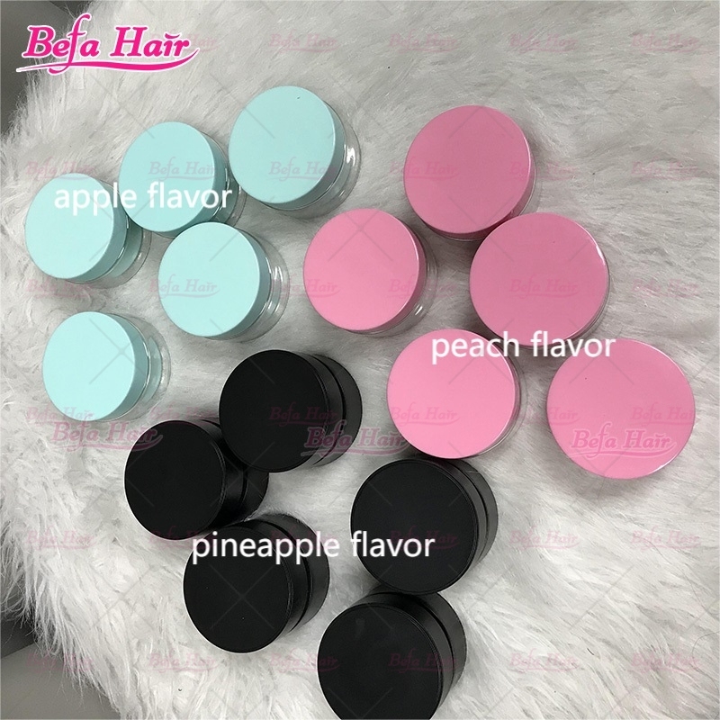 Custom Logo Styling Hair Edge Control Gel Shine And Smooth Edge Control Apple/Peach Flavor Edge Control