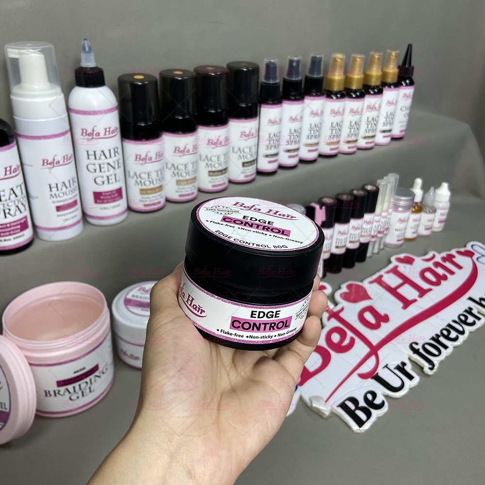Wholesale Private Label Extra Hold Edge Control Pineapple Scent Edge Control for 4c Hair