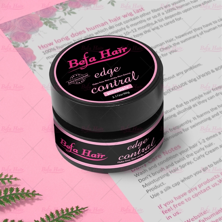 Wholesale Private Label Extra Hold Edge Control Pineapple Scent Edge Control for 4c Hair