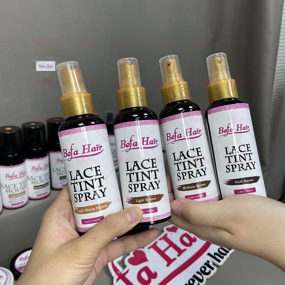 Wholesale Private Label Sculpting Lace Tint Spray 4 Colors Tint Spray For Lace Wigs