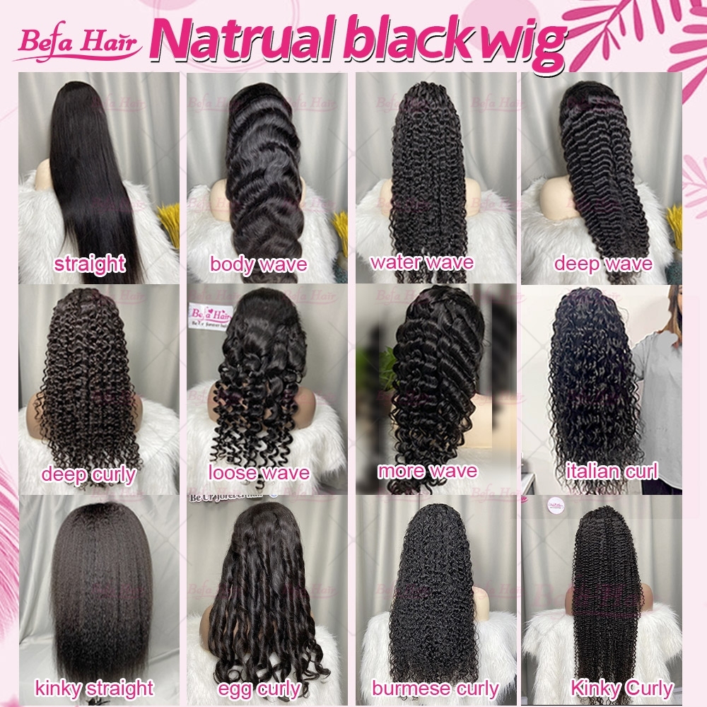 Wholesale Natural Black 2x6 4x4 5x5 13x4 13x6 360 Lace Body Wave Wig Pre Plucked 200% Density Virgin Human Hair Wigs