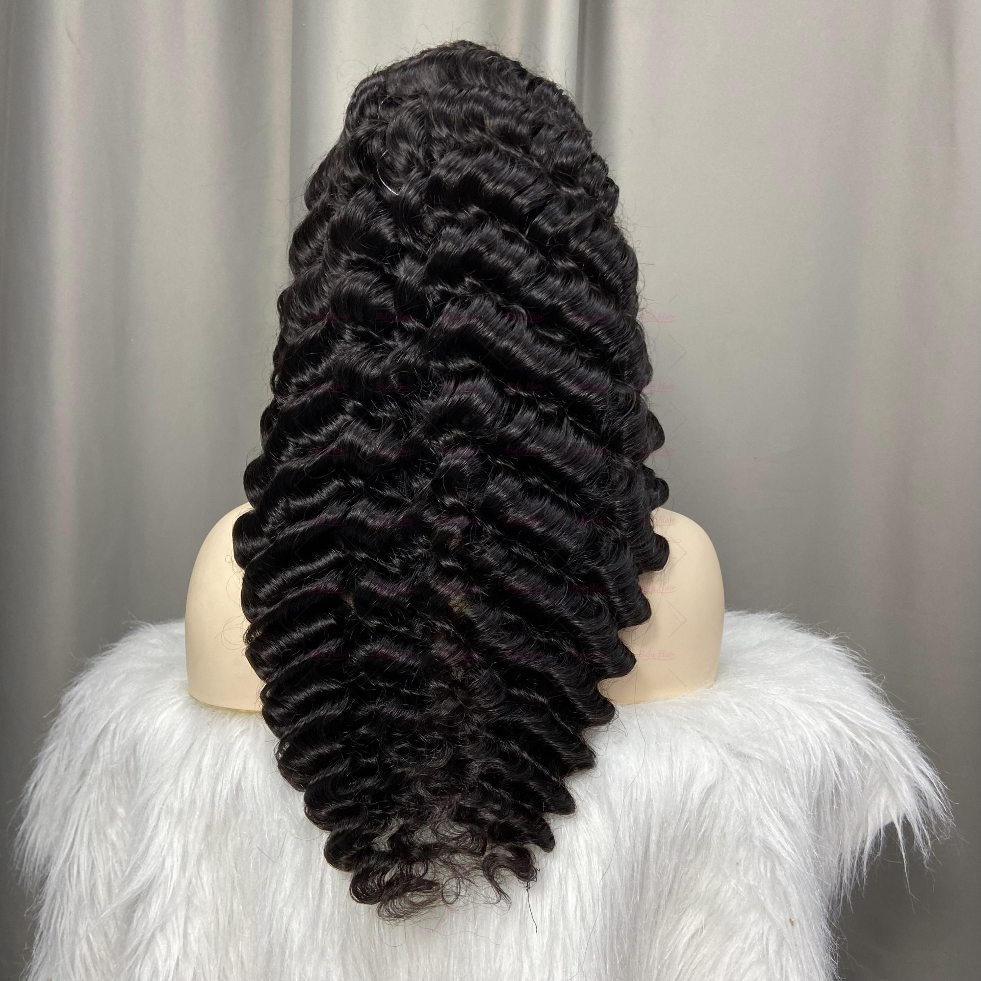 Natural Black 200% Density Virgin Human Hair Wigs More Wave Wig 2x6 4x4 5x5 13x4 13x6 360 Lace Wig